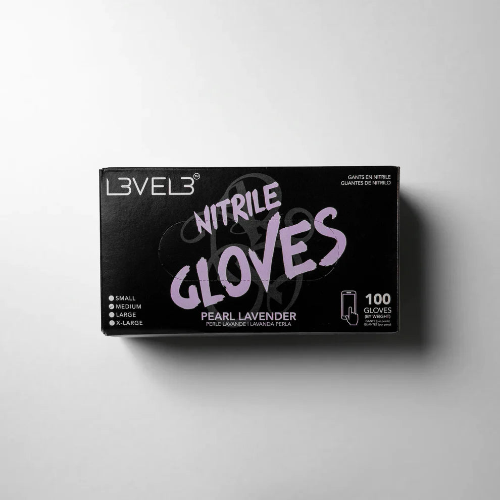 NITRILE GLOVES - PEARL LAVENDER - SMALL