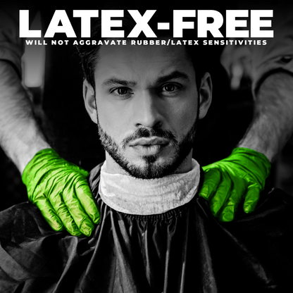 NITRILE GLOVES - LIME - LARGE